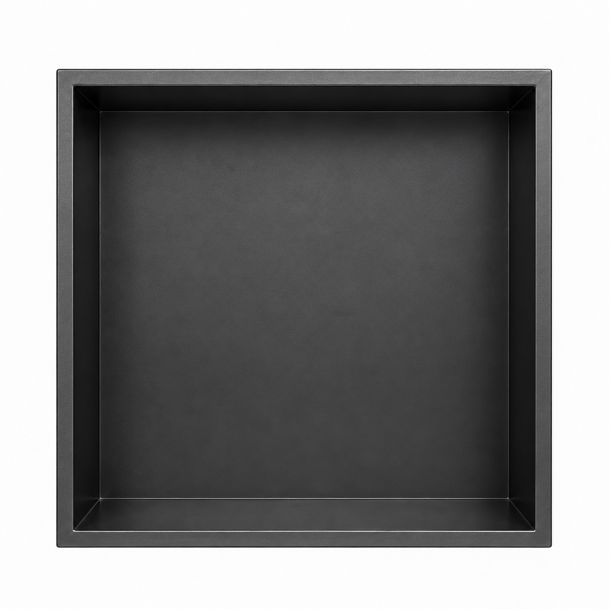 H12 matte black stainless steel shower niche