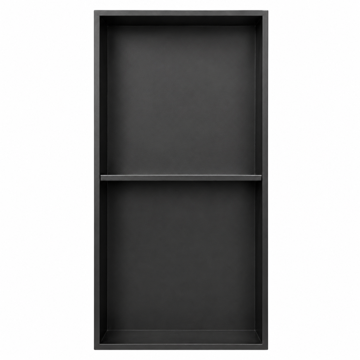 H24-2 matte black stainless steel shower niche